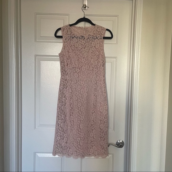 DOLCE & GABBANA
Pink Floral Lace Shift Gown Mini Dress - Picture 3 of 11